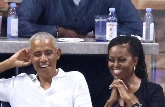 Die Obamas im Tennis-Fieber