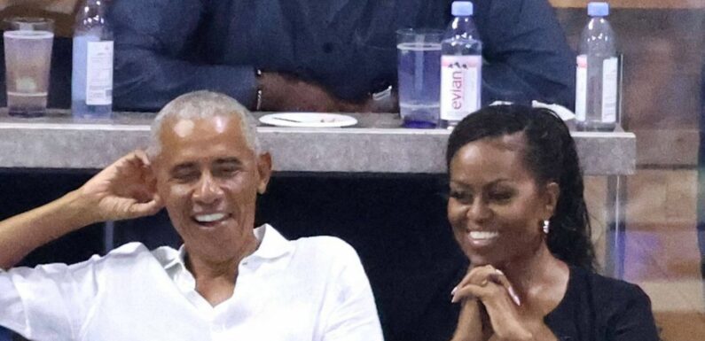 Die Obamas im Tennis-Fieber