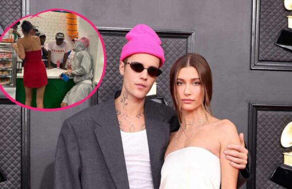 Merkwürdiger Look: Justin unterstützt schicke Hailey Bieber