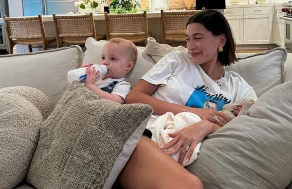 Doppelt süß: Hailey Bieber begeistert Fans als Babyprofi!