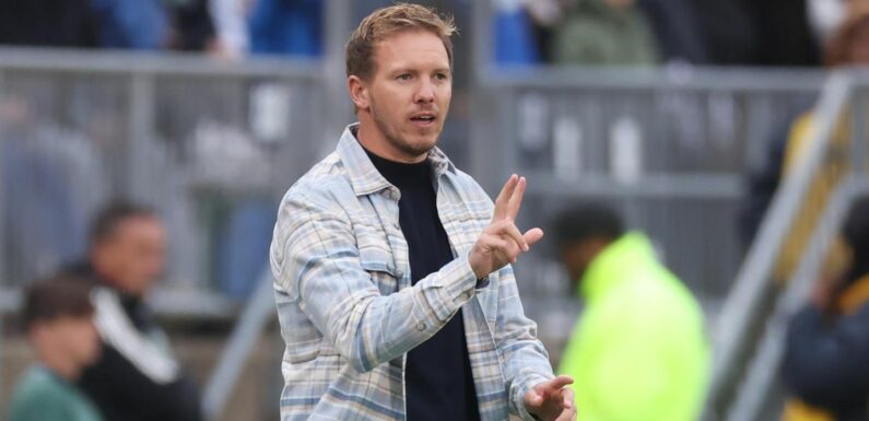 Er traut sich was! Julian Nagelsmann sorgt im Holzfällerhemd für Gesprächsstoff an der Seitenlinie