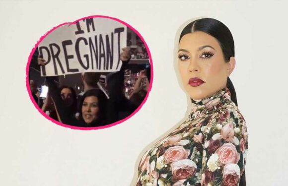 Baby-Verkündung: Kourtney Kardashians Plakat war nur Plan B!