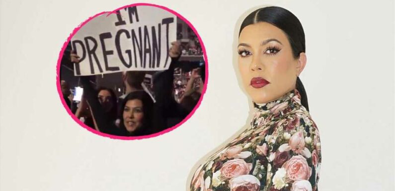 Baby-Verkündung: Kourtney Kardashians Plakat war nur Plan B!