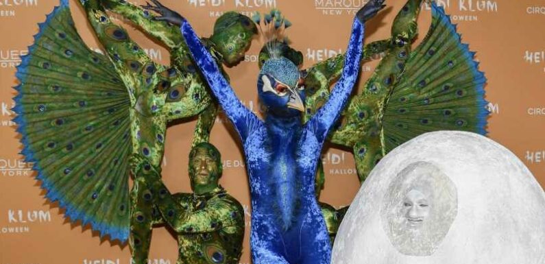 Heidi Klum geht als Pfau – mit Ehemann Tom Kaulitz als Ei