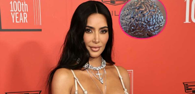 Skurril! Kim Kardashian bekommt Gehirn-Skulptur geschenkt